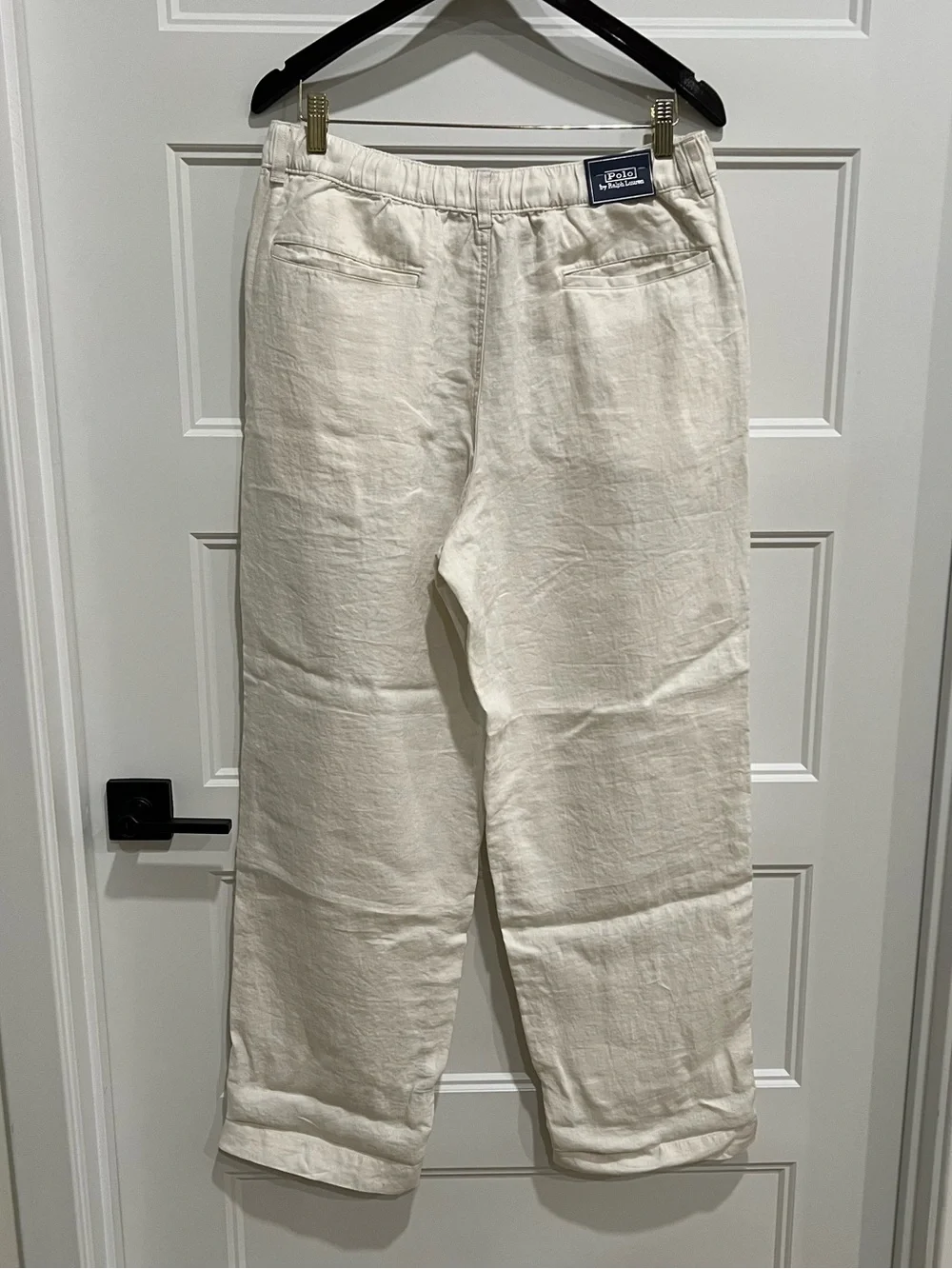Polo Ralph Lauren Linen Easy Pants Antique Cream- Men’s Medium NWT $198
